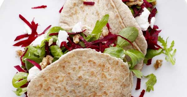 Beetroot, walnut, goats cheese platter