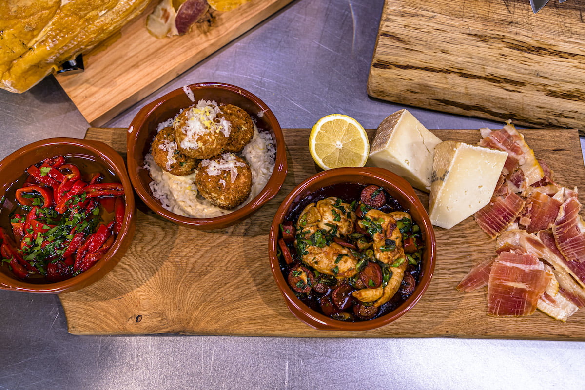 Chicken and Chorizo Tapas (with Migas)