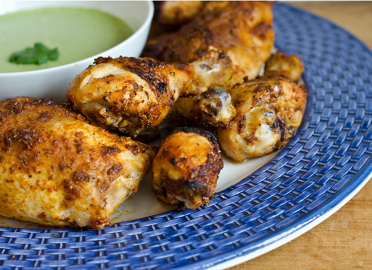 Peruvian Roast Chicken with Green Sauce