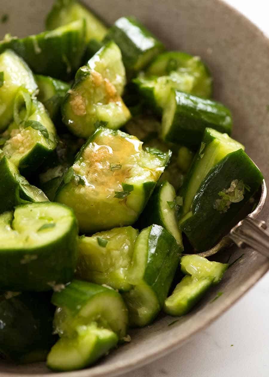 Smashed Cucumber Salad